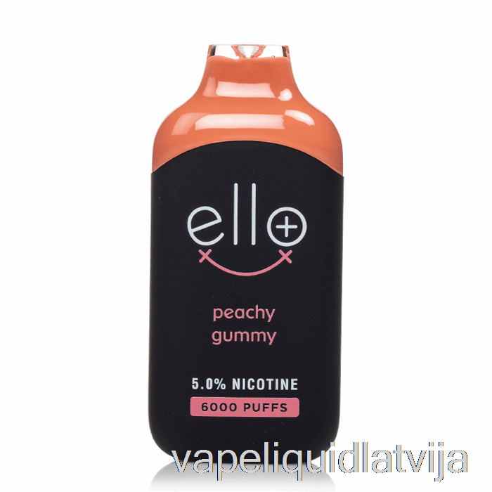 Blvk Ello Plus 6000 Vienreizējās Lietošanas Persiku Sveķains Ledus Vape šķidrums